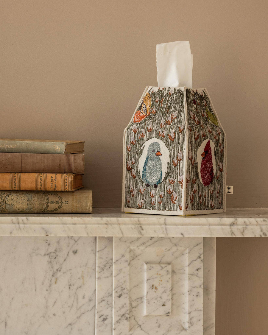 Birdhouse Tissue Box Cover
