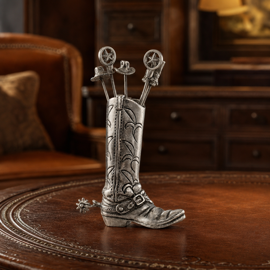 Western Boot Cheese Pick Set