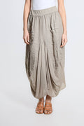 Brenna Cotton/Linen Bunched Pocket Skirt (SL102W)