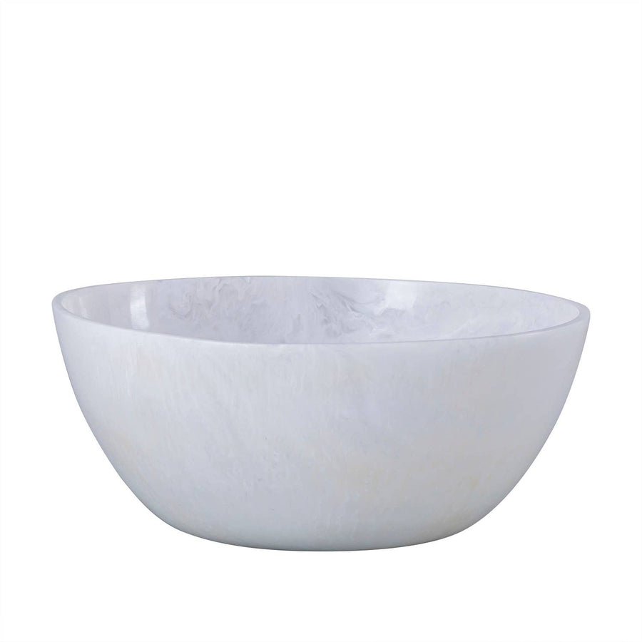 White Resin Salad Bowl