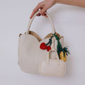 Tulip Orange Recycled Vegan Top Handle Bag
