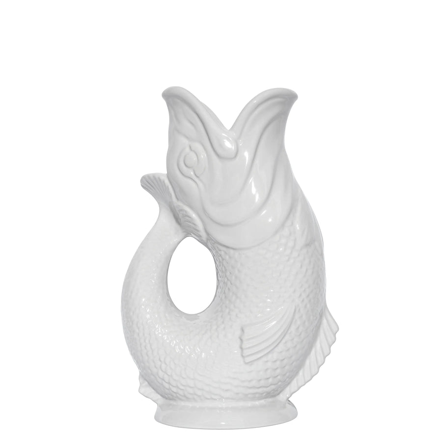 White Gluggle Jug