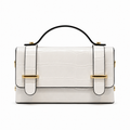 GF0658 - LEATHER HANDBAG WITH CROCCO