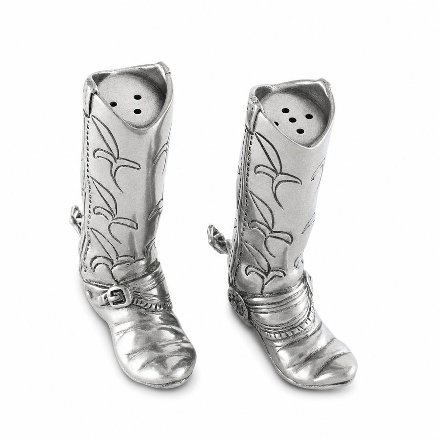 Pewter Cowboy Boot Salt & Pepper Set