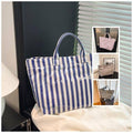 Striped Waterproof Tote