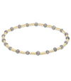 Gemstone Gold Sincerity Pattern 3mm Bead Bracelet - Labradorite