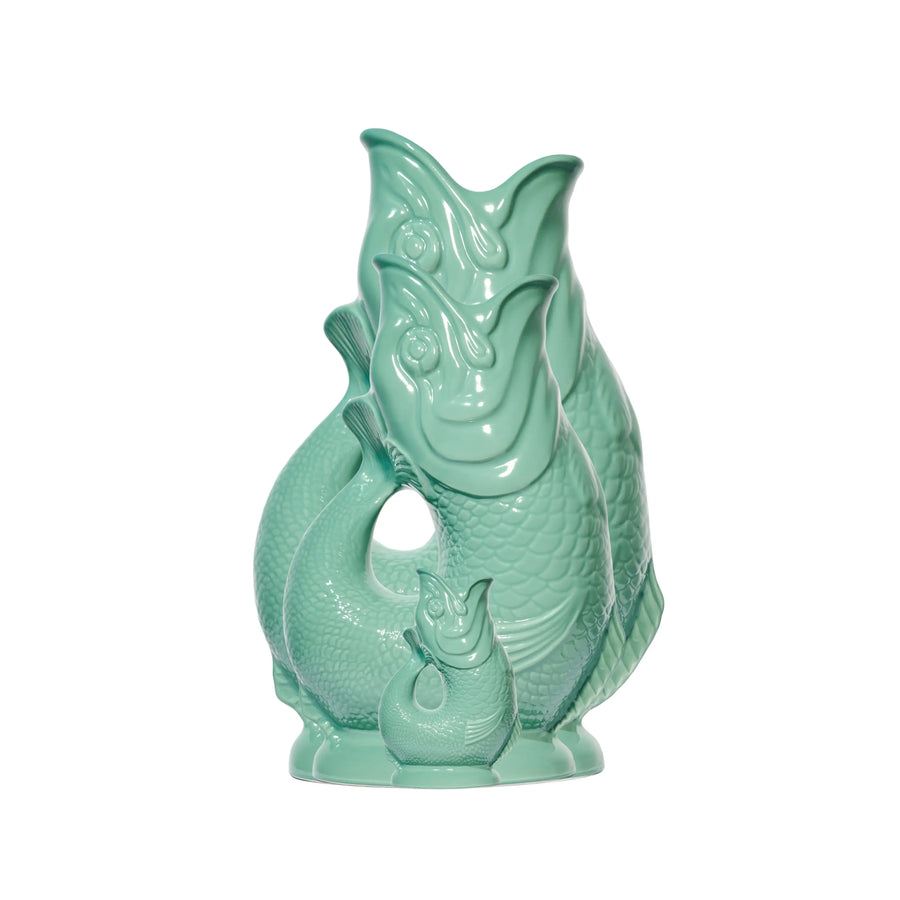 Sea Green Gluggle Jug
