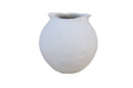 Paper Mache Pot Natural White Dia 7.68"