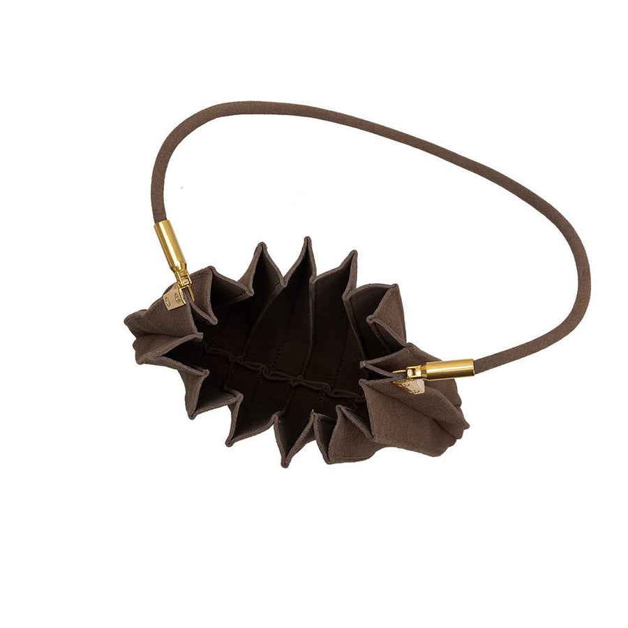 Carrie Chocolate Vegan Suede Shoulder Bag Pre-Order 7/28