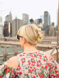 Hand-painted Wild Roses Claw Hair Clip | Eco-Friendly