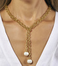 Essential Pebble Pearl Lariat