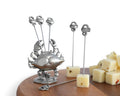 Pewter Blue Crab Cheese Pick Set