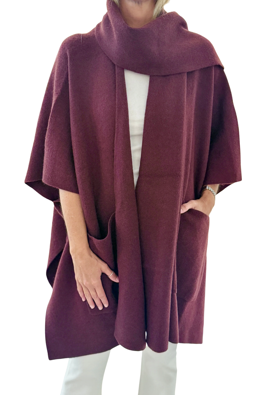 Cashmere Blend Poncho