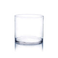 WGV Clear Cylinder Glass Vase - 6" x 6"H