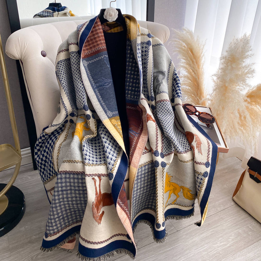 Blue Equine Rearing Reversible Wrap