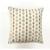 Shibori Dot-Line Gray Pillow - 20 x 20