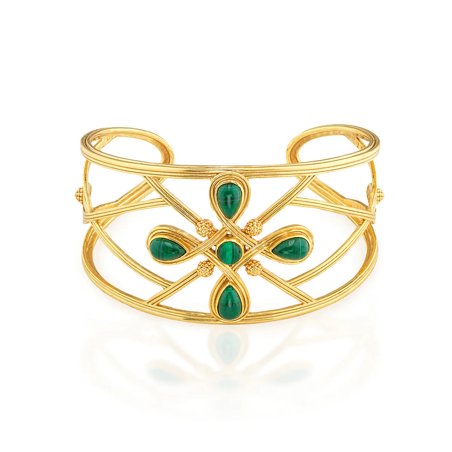Monique Gem Cuff - Malachite