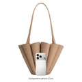 Shellie Nude Recycled Vegan Leather Shoulder Bag