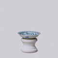 Small Blue and White Porcelain Floral Dish