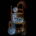 Small Blue and White Porcelain Lotus Dish