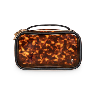 Miami Clearly Tortoise Claire Medium Makeup Case