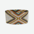 Brooklyn Diamond Beaded Stretch Cuff Bracelet Desert