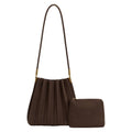 Carrie Chocolate Vegan Suede Shoulder Bag Pre-Order 7/28