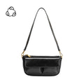 Aria Black Recycled Vegan Shoulder Bag