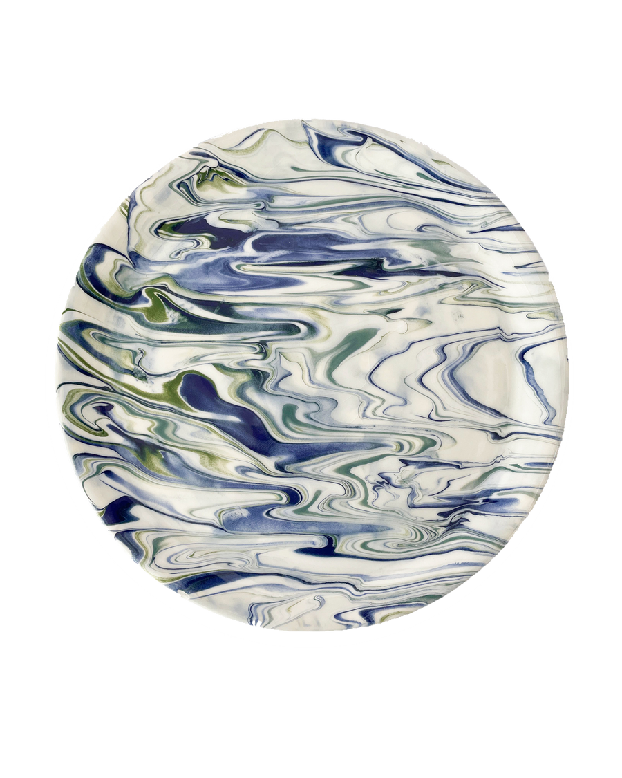 Marbled Ocean Dinner Plate