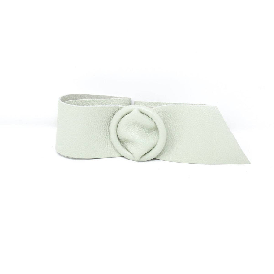 CINT-06 CIRCULAR BUCKLE LEATHER BELT
