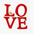 Love Square Hand Towel