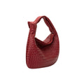 Drew Red-White Small Recycled Vegan Top Handle Bag