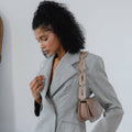 Inez Rust Small Vegan Leather Shoulder Bag