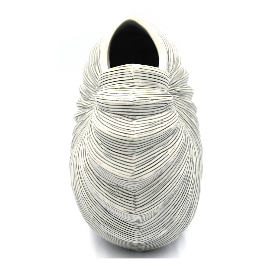 1280W7 PALM S-Handcrafted Porcelain Vase