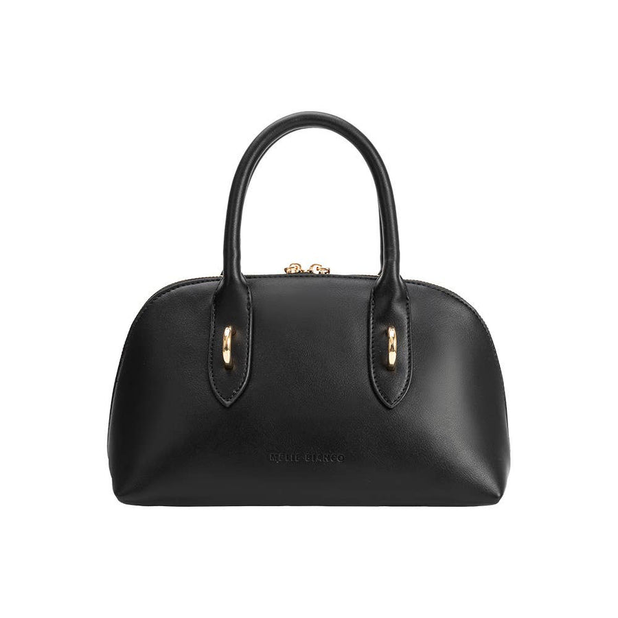 Rue Black Recycled Vegan Top Handle Bag