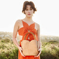 Tulip Raffia Embossed Recycled Top Handle Pre-Order 5/30