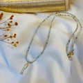 Loura Gold-Plated Amazonite and Fish Necklace