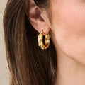 Maharani Huggie Hoop Earrings - Cubic Zirconia