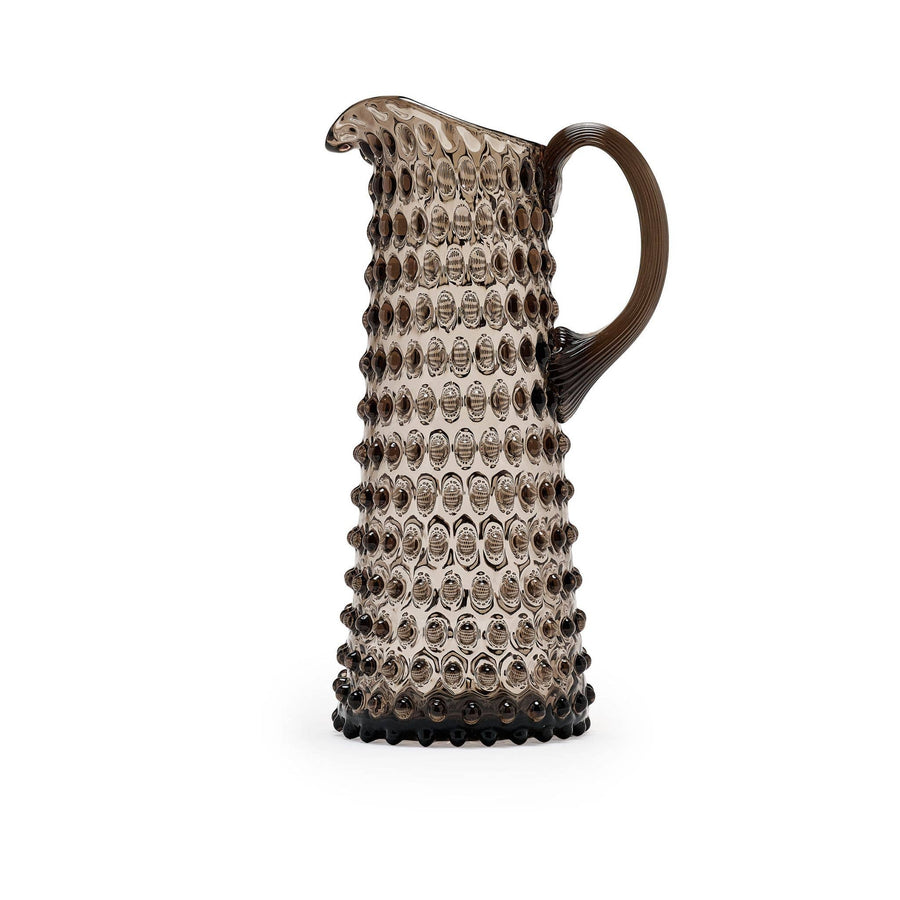 Tall Hobnail Jug | Smoky Amaro | 1.2L | Bohemia Crystal