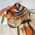 Equestrian Blue / Orange Scarf – Showhorse Collection
