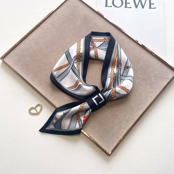 Black Harness Loop Scarf