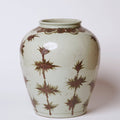 Rustic Copper Glazed Porcelain Bamboo Jar