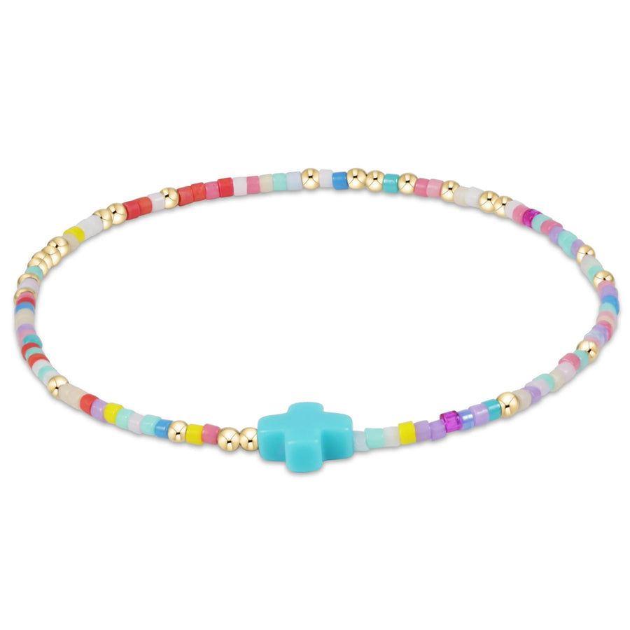 Hope Unwritten Signature Cross Bracelet - Hot Mess