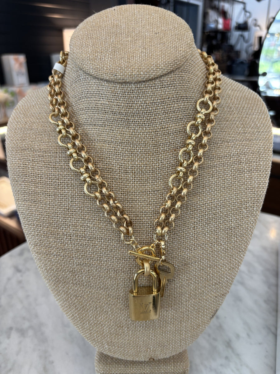 Mosaic Lock Necklace