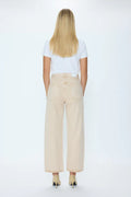 Tate Crop High Rise Bowed Wide Leg