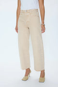 Tate Crop High Rise Bowed Wide Leg