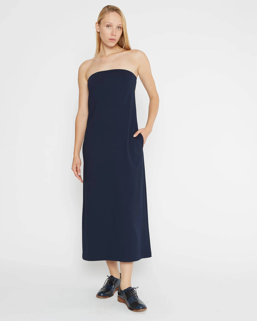 ponte knit dress with pockets Bianca Ponte Knit Dress Long Sleeve Chloe Kristyn