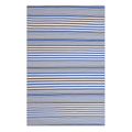 Rugby Stripe Denim Indoor/Outdoor Rug