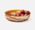 Hugo Amber Swirled Serving Bowl
