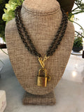 Long Toggle Lock Necklace